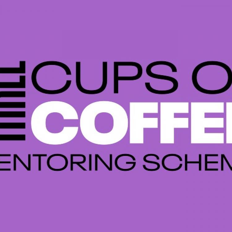 Logo saying three cups of coffee mentoring scheme
